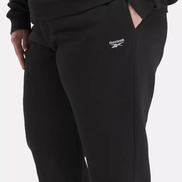 reebok_identity_small_logo_fleece_joggers_plus_size_3-2.webp Plus Size (1x-4x) | Pants & Sweatpants^Reebok Identity Small Logo Fleece Joggers (Plus Size) Black