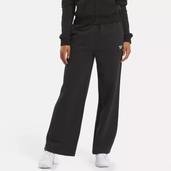 Pants & Sweatpants^Reebok Identity Small Logo Fleece Wide Leg Pants Black