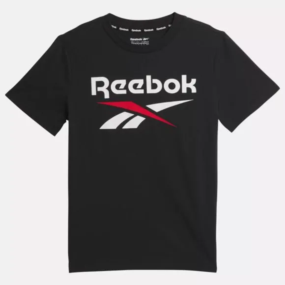 Little Kids' Clothing (sizes 4-7) | Little Kids' Shoes (sizes 10.5k-3)^Reebok Identity T-Shirt - Big Kids BLACK
