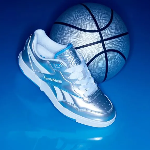 Classics | Trending: 90’s Classics^Reebok x Angel BB 4000 II Basketball Shoes Silver/AlwaysBlue/White