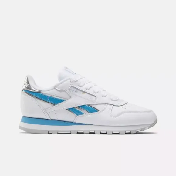 Classics | Shoes Under $100^Reebok x Angel Classic Leather Shoes Silver/AlwaysBlue/White