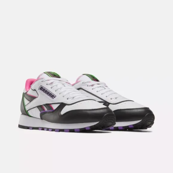 Classics | Classics^Reebok x Anuel AA Classic Leather Shoes Black/White/Pink