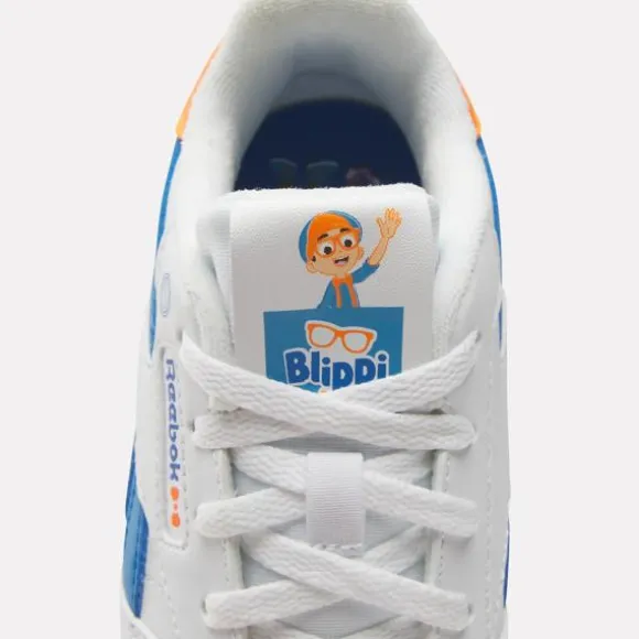 Little Kids' Shoes (sizes 10.5k-3) | Little Kids' Shoes (sizes 10.5k-3)^Reebok x Blippi Classic Leather Step 'N' Flash Shoes - Preschool White/Blue/Orange
