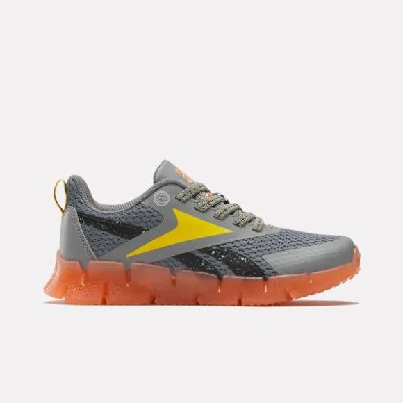 Little Kids' Shoes (sizes 10.5k-3) | Little Kids' Shoes (sizes 10.5k-3)^Reebok x Blippi Zig 'N' Glow Elastic Lace Shoes - Preschool Grey/Orange/Yellow