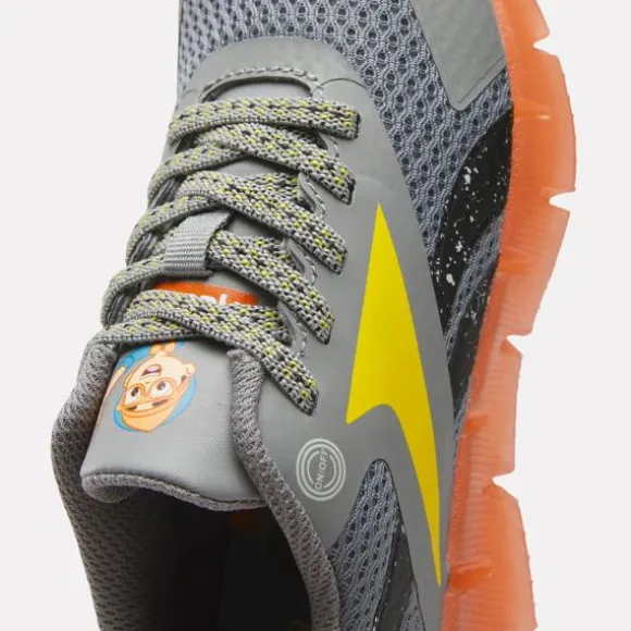 Little Kids' Shoes (sizes 10.5k-3) | Little Kids' Shoes (sizes 10.5k-3)^Reebok x Blippi Zig 'N' Glow Elastic Lace Shoes - Preschool Grey/Orange/Yellow
