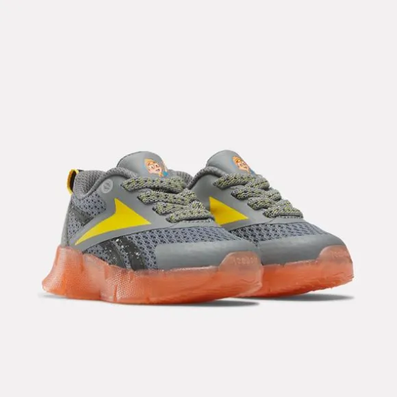 Baby & Toddler Shoes (sizes 1k-10k) | Baby & Toddler Shoes (sizes 1k -10k)^Reebok x Blippi Zig 'N' Glow Elastic Lace Shoes - Toddler Grey/Orange/Yellow
