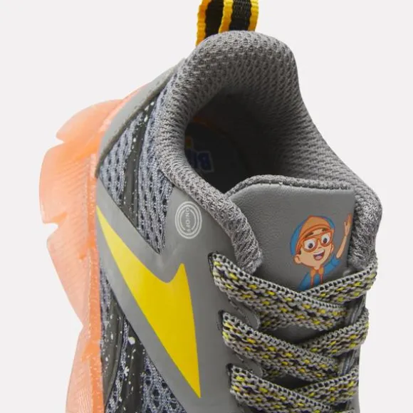 Baby & Toddler Shoes (sizes 1k-10k) | Baby & Toddler Shoes (sizes 1k -10k)^Reebok x Blippi Zig 'N' Glow Elastic Lace Shoes - Toddler Grey/Orange/Yellow