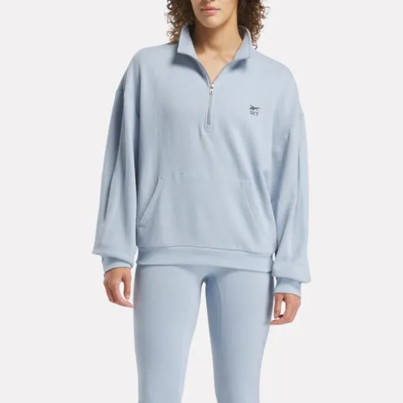 Hoodies & Sweatshirts | Trending: Matching Sets^Reebok x SET Classic Lightweight Quarter-Zip Sweatshirt LightBlue