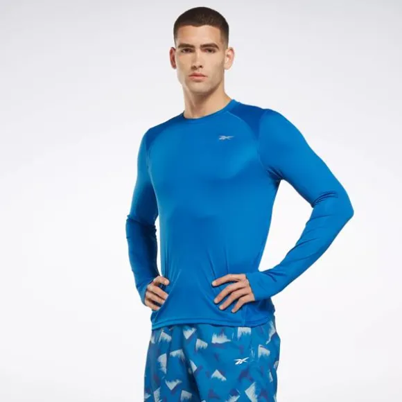 Tops & T-shirts^Reebok Running Long Sleeve T-Shirt VectorBlue
