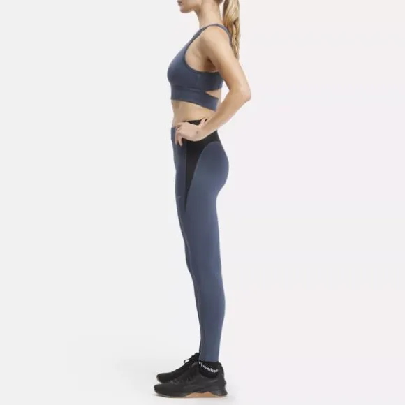 Pants & Sweatpants | Leggings & Tights^Reebok Running Vector Leggings EastCoastBlue