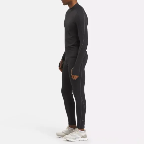Tops & T-shirts^Reebok Speed Base Layer Long Sleeve T-Shirt Featuring RBK-FIRE+ Black