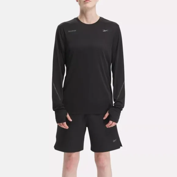 Tops & T-shirts^Reebok Speed Long Sleeve T-Shirt Black