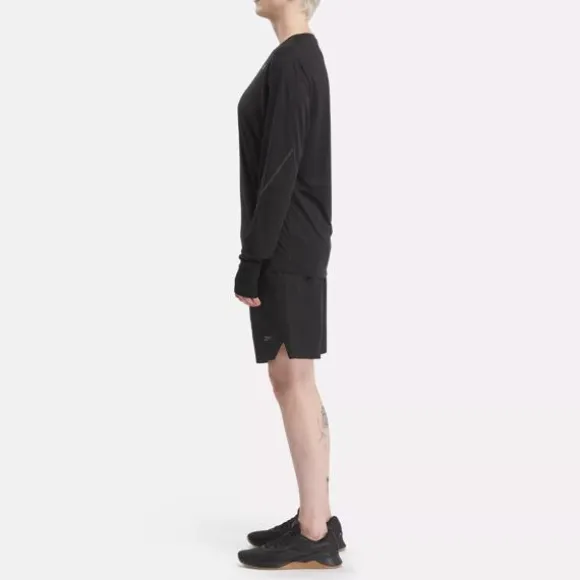Tops & T-shirts^Reebok Speed Long Sleeve T-Shirt Black