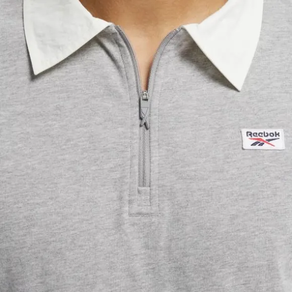 Tops & T-shirts | Trending: 90’s Classics^Reebok Sport Classics Quarter-Zip Shirt MediumGreyHeather