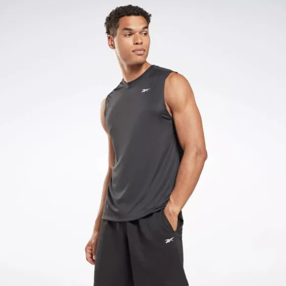 Tops & T-shirts^Reebok Training Sleeveless Tech T-Shirt NightBlack