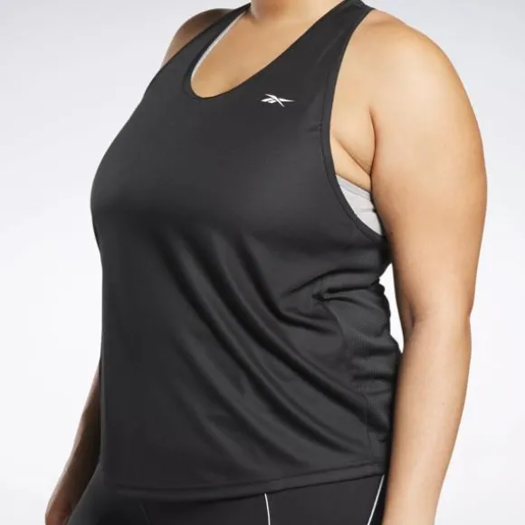 workout_ready_mesh_back_tank_top_plus_size_3-4.webp Plus Size (1x-4x) | Tops & T-shirts^Reebok Workout Ready Mesh Back Tank Top (Plus Size) NightBlack