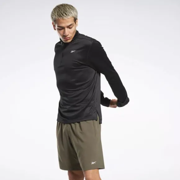 Hoodies & Sweatshirts^Reebok Workout Ready Quarter-Zip Top Black